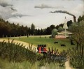 parque con figuras Henri Rousseau Postimpresionismo Primitivismo ingenuo